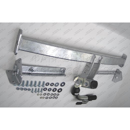 H082C GALIA Полностью оцинкованный фаркоп на Honda Civic хетчбек 5 дверей 2006-2012, 2 выхлопные трубы. Тип шара: C (горизонтальный съемный). Подрезка бампер