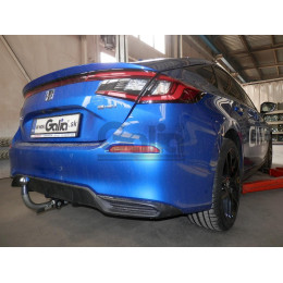 H111A GALIA Полностью оцинкованный фаркоп на Honda Civic хетчбек 5 дверей 2022-. Тип шара: A. Невидимый вырез бампера. Нагрузки: 1000/75 кг, масса фаркопа 15,72 к