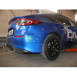 H111A GALIA Полностью оцинкованный фаркоп на Honda Civic хетчбек 5 дверей 2022-. Тип шара: A. Невидимый вырез бампера. Нагрузки: 1000/75 кг, масса фаркопа 15,72 к