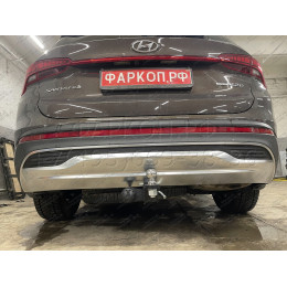 HSF-21-991122.00 PT GROUP Фаркоп на Hyundai Santa Fe IV рестайлинг 2021-2023, Kia Sorento 2020-2024 без подрезки бампера. Тип шара: E (легкосъемный шар под квадрат). Нагрузки: 280