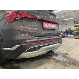 HSF-21-991122.00 PT GROUP Фаркоп на Hyundai Santa Fe IV рестайлинг 2021-2023, Kia Sorento 2020-2024 без подрезки бампера. Тип шара: E (легкосъемный шар под квадрат). Нагрузки: 280