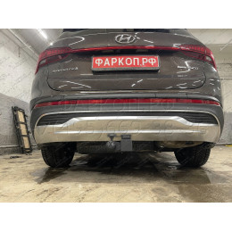 HSF-21-991122.00 PT GROUP Фаркоп на Hyundai Santa Fe IV рестайлинг 2021-2023, Kia Sorento 2020-2024 без подрезки бампера. Тип шара: E (легкосъемный шар под квадрат). Нагрузки: 280