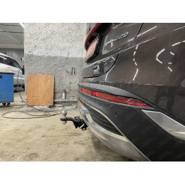 HSF-21-991122.00 PT GROUP Фаркоп на Hyundai Santa Fe IV рестайлинг 2021-2023, Kia Sorento 2020-2024 без подрезки бампера. Тип шара: E (легкосъемный шар под квадрат). Нагрузки: 280