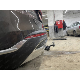 HSF-21-991122.00 PT GROUP Фаркоп на Hyundai Santa Fe IV рестайлинг 2021-2023, Kia Sorento 2020-2024 без подрезки бампера. Тип шара: E (легкосъемный шар под квадрат). Нагрузки: 280
