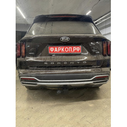 HSF-21-991122.00 PT GROUP Фаркоп на Hyundai Santa Fe IV рестайлинг 2021-2023, Kia Sorento 2020-2024 без подрезки бампера. Тип шара: E (легкосъемный шар под квадрат). Нагрузки: 280