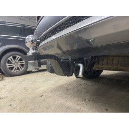 HSF-21-991122.00 PT GROUP Фаркоп на Hyundai Santa Fe IV рестайлинг 2021-2023, Kia Sorento 2020-2024 без подрезки бампера. Тип шара: E (легкосъемный шар под квадрат). Нагрузки: 280
