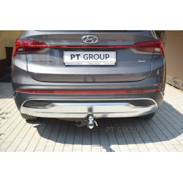 HSF-21-991122.00 PT GROUP Фаркоп на Hyundai Santa Fe IV рестайлинг 2021-2023, Kia Sorento 2020-2024 без подрезки бампера. Тип шара: E (легкосъемный шар под квадрат). Нагрузки: 280