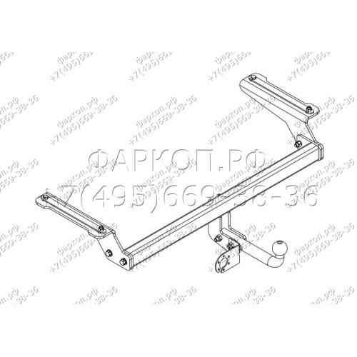 HV 03 AVTOS Фаркоп на Haval F7 2019-2024, Haval F7x 2019-2024 без снятия и подрезки бампера. Тип шара: A. Нагрузки: 1500/100 кг, масса фаркопа 17 кг (без электрики в комплекте)