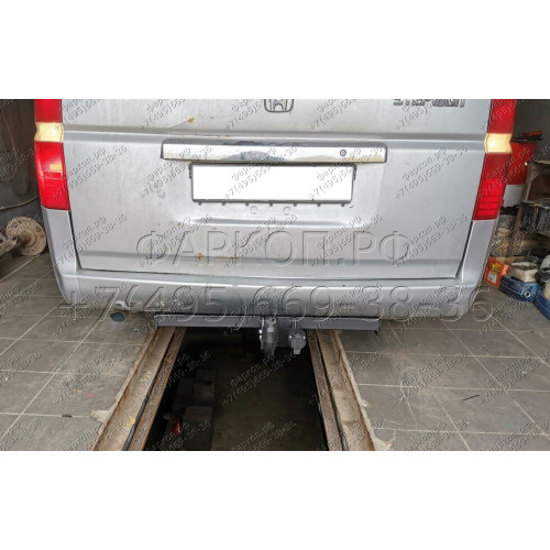H.H09.A HALTY Фаркоп на Honda Stepwagon 2WD/4WD 2001-2005 без подрезки бампера. Тип шара: A. Нагрузки: 750/75 кг, масса фаркопа 13,4 кг