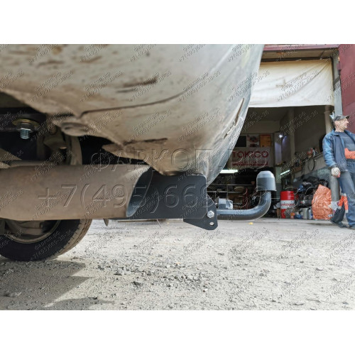 H.H09.A HALTY Фаркоп на Honda Stepwagon 2WD/4WD 2001-2005 без подрезки бампера. Тип шара: A. Нагрузки: 750/75 кг, масса фаркопа 13,4 кг