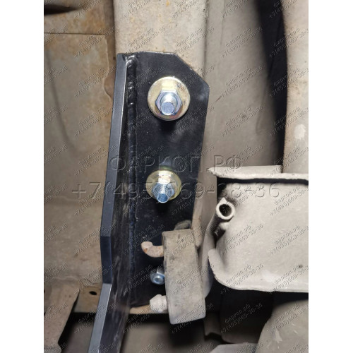 H.H09.A HALTY Фаркоп на Honda Stepwagon 2WD/4WD 2001-2005 без подрезки бампера. Тип шара: A. Нагрузки: 750/75 кг, масса фаркопа 13,4 кг