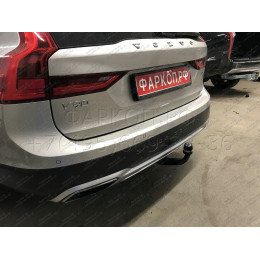 320167600001 WESTFALIA Фаркоп на Volvo V90 Cross Country 2016-. Съемное вертикальное крепление шара (на ключе). Невидимый вырез в бампере. Нагрузки 2200/150 кг, масса фа