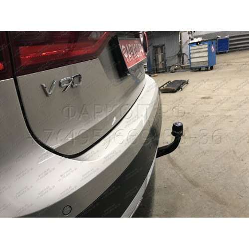 320167600001 WESTFALIA Фаркоп на Volvo V90 Cross Country 2016-. Съемное вертикальное крепление шара (на ключе). Невидимый вырез в бампере. Нагрузки 2200/150 кг, масса фаркопа 23 кг