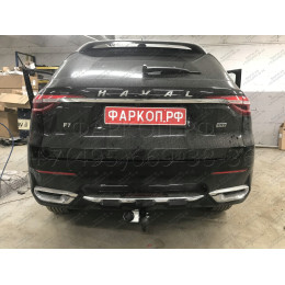 HV 03 AVTOS Фаркоп на Haval F7 2019-2024, Haval F7x 2019-2024 без снятия и подрезки бампера. Тип шара: A. Нагрузки: 1500/100 кг, масса фаркопа 17 кг (без электрики в компле
