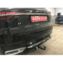 HV 03 AVTOS Фаркоп на Haval F7 2019-2024, Haval F7x 2019-2024 без снятия и подрезки бампера. Тип шара: A. Нагрузки: 1500/100 кг, масса фаркопа 17 кг (без электрики в компле