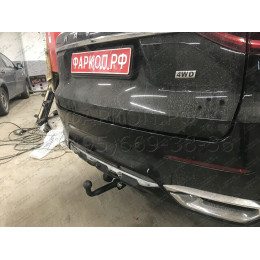 HV 03 AVTOS Фаркоп на Haval F7 2019-2024, Haval F7x 2019-2024 без снятия и подрезки бампера. Тип шара: A. Нагрузки: 1500/100 кг, масса фаркопа 17 кг (без электрики в компле