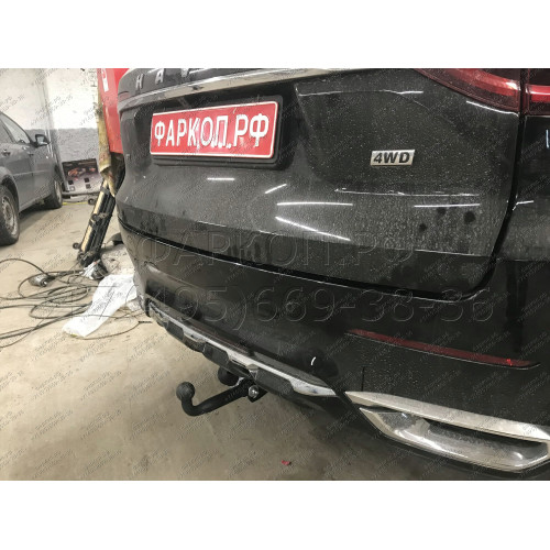 HV 03 AVTOS Фаркоп на Haval F7 2019-2024, Haval F7x 2019-2024 без снятия и подрезки бампера. Тип шара: A. Нагрузки: 1500/100 кг, масса фаркопа 17 кг (без электрики в комплекте)