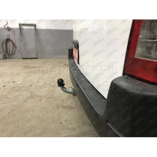 C043A GALIA Полностью оцинкованный фаркоп на Citroen Berlingo I 1996-2008, Berlingo First 2008-2012, Peugeot Partner I 1996-2008, Partner Origin 2008-2012. Особенности: для колесных баз 2690 мм и 2693 мм. Тип шара: A. Невидимый вырез бампера. Нагрузки: 11