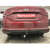 H228-A Лидер-плюс ТСУ для Hyundai Solaris 2 седан 2017-2022, Kia Rio 4 седан 2017-2020 без снятия и выреза бампера. Нагрузки: 1200/75 кг, масса фаркопа 14,1 кг (без электрики в комплекте)