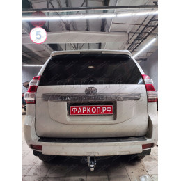 T065A GALIA Полностью оцинкованный фаркоп на Toyota Land Cruiser Prado J120 2003-2009, J150 2009-2023, Lexus GX 470 2003-2009, GX 460 2009-2023. Тип шара: A. Невидимый вырез бампера. Нагрузк