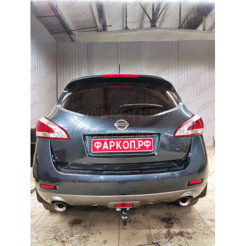 4365-A ORIS Фаркоп на Nissan Murano 2008-2016. Необходима подрезка бампера. Тип шара: A. Нагрузки: 1500/75 кг, масса фаркопа 17,5 кг (без электрики в комплекте)