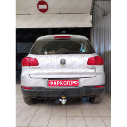 92711-A MOTODOR Фаркоп с оцинкованным шаром на Skoda Kodiaq 2017-2023 (требуется подрезка бампера), Volkswagen Tiguan II 2016-2024 (без выреза в бампере), Volkswagen Tiguan 2007-2016 (тр