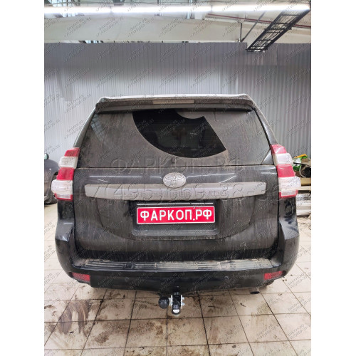 T065A GALIA Полностью оцинкованный фаркоп на Toyota Land Cruiser Prado J120 2003-2009, J150 2009-2023, Lexus GX 470 2003-2009, GX 460 2009-2023. Тип шара: A. Невидимый вырез бампера. Нагрузки: 3000/120 кг, масса фаркопа 5,62 кг