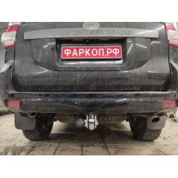 T065A GALIA Полностью оцинкованный фаркоп на Toyota Land Cruiser Prado J120 2003-2009, J150 2009-2023, Lexus GX 470 2003-2009, GX 460 2009-2023. Тип шара: A. Невидимый вырез бампера. Нагрузк