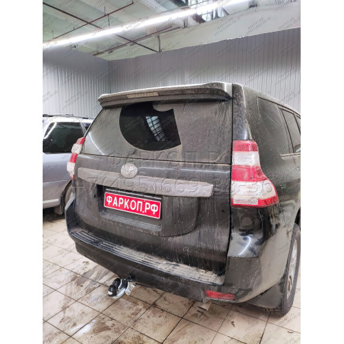 T065A GALIA Полностью оцинкованный фаркоп на Toyota Land Cruiser Prado J120 2003-2009, J150 2009-2023, Lexus GX 470 2003-2009, GX 460 2009-2023. Тип шара: A. Невидимый вырез бампера. Нагрузки: 3000/120 кг, масса фаркопа 5,62 кг