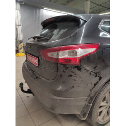 N121-A Лидер-плюс ТСУ для Nissan Qashqai 2007-2014 (необходима подрезка бампера), Qashqai 2014-2021, в т.ч. Qashqai +2 (без выреза бампера). Нагрузки: 1500/75 кг, масса фаркоп