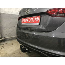 H228-A Лидер-плюс ТСУ для Hyundai Solaris 2 седан 2017-2022, Kia Rio 4 седан 2017-2020 без снятия и выреза бампера. Нагрузки: 1200/75 кг, масса фаркопа 14,1 кг (без электри