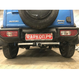 S137C GALIA Полностью оцинкованный фаркоп на Suzuki Jimny 2018-. Тип шара: C (горизонтальный съемный). Установка без выреза бампера. Нагрузки: 1400/75 кг, масс