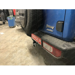 S137C GALIA Полностью оцинкованный фаркоп на Suzuki Jimny 2018-. Тип шара: C (горизонтальный съемный). Установка без выреза бампера. Нагрузки: 1400/75 кг, масс