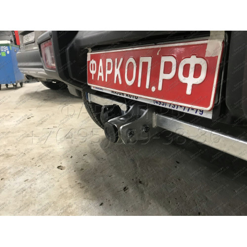 S137C GALIA Полностью оцинкованный фаркоп на Suzuki Jimny 2018-. Тип шара: C (горизонтальный съемный). Установка без выреза бампера. Нагрузки: 1400/75 кг, масса фаркопа 14,87 кг