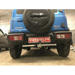 S137C GALIA Полностью оцинкованный фаркоп на Suzuki Jimny 2018-. Тип шара: C (горизонтальный съемный). Установка без выреза бампера. Нагрузки: 1400/75 кг, масс
