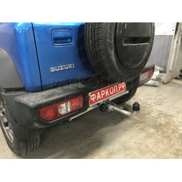 S137C GALIA Полностью оцинкованный фаркоп на Suzuki Jimny 2018-. Тип шара: C (горизонтальный съемный). Установка без выреза бампера. Нагрузки: 1400/75 кг, масс