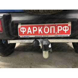 S137C GALIA Полностью оцинкованный фаркоп на Suzuki Jimny 2018-. Тип шара: C (горизонтальный съемный). Установка без выреза бампера. Нагрузки: 1400/75 кг, масс