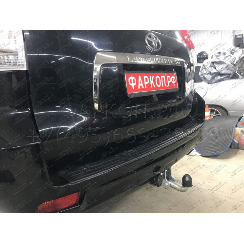 T065A GALIA Полностью оцинкованный фаркоп на Toyota Land Cruiser Prado J120 2003-2009, J150 2009-2023, Lexus GX 470 2003-2009, GX 460 2009-2023. Тип шара: A. Невидимый вырез бампера. Нагрузки: 3000/120 кг, масса фаркопа 5,62 кг