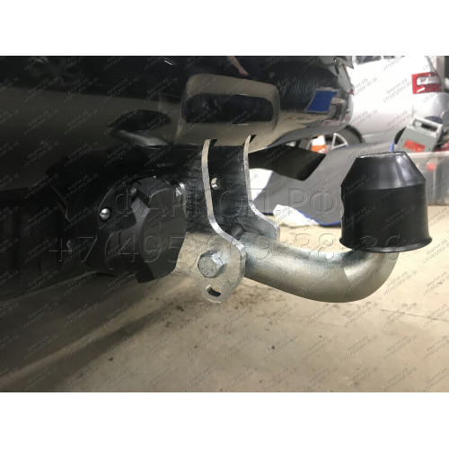 T065A GALIA Полностью оцинкованный фаркоп на Toyota Land Cruiser Prado J120 2003-2009, J150 2009-2023, Lexus GX 470 2003-2009, GX 460 2009-2023. Тип шара: A. Невидимый вырез бампера. Нагрузки: 3000/120 кг, масса фаркопа 5,62 кг
