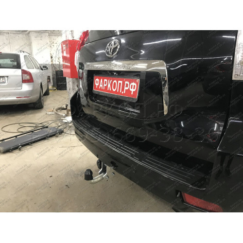 T065A GALIA Полностью оцинкованный фаркоп на Toyota Land Cruiser Prado J120 2003-2009, J150 2009-2023, Lexus GX 470 2003-2009, GX 460 2009-2023. Тип шара: A. Невидимый вырез бампера. Нагрузки: 3000/120 кг, масса фаркопа 5,62 кг