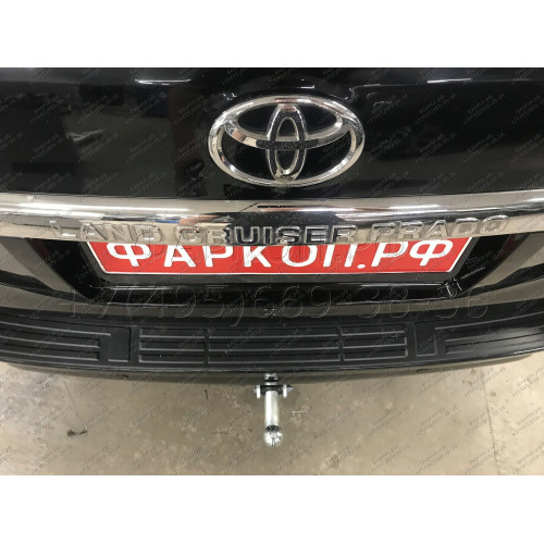 T065A GALIA Полностью оцинкованный фаркоп на Toyota Land Cruiser Prado J120 2003-2009, J150 2009-2023, Lexus GX 470 2003-2009, GX 460 2009-2023. Тип шара: A. Невидимый вырез бампера. Нагрузки: 3000/120 кг, масса фаркопа 5,62 кг