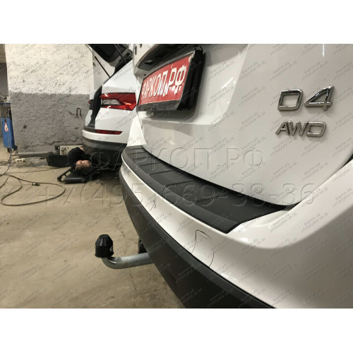 V070A GALIA Полностью оцинкованный фаркоп на Volvo XC60 2008-2017. Тип шара: A. Невидимый вырез бампера. Нагрузки: 2100/90 кг, масса фаркопа 15,22 кг