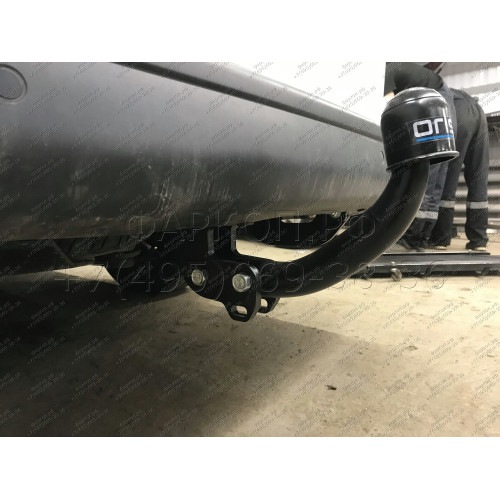 2558-A ORIS Фаркоп на Citroen Spacetourer 2016-, Peugeot Traveller 2016-, Citroen Jumpy 2016-, Peugeot Expert 2016-, Toyota Proace 2016-, Opel Zafira Life 2019-, Opel Vivaro 2019- без выреза в бампере. Тип шара: A. Нагрузки: 2500/100 кг, масса фаркопа 22,