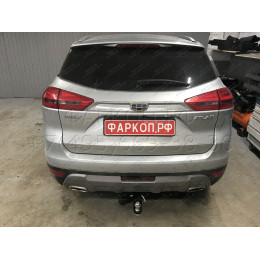 GEA-18-991122.00 PT GROUP Фаркоп на Geely Atlas 2018-2021 без подрезки бампера. Тип шара: E (легкосъемный шар под квадрат). Нагрузки: 1500/75 кг, масса фаркопа 18,7 кг (бе