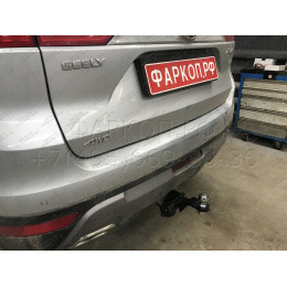 GEA-18-991122.00 PT GROUP Фаркоп на Geely Atlas 2018-2021 без подрезки бампера. Тип шара: E (легкосъемный шар под квадрат). Нагрузки: 1500/75 кг, масса фаркопа 18,7 кг (бе