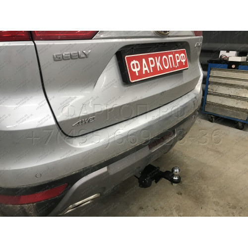 GEA-18-991122.00 PT GROUP Фаркоп на Geely Atlas 2018-2021 без подрезки бампера. Тип шара: E (легкосъемный шар под квадрат). Нагрузки: 1500/75 кг, масса фаркопа 18,7 кг (без электрики в комплекте)