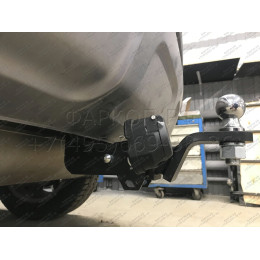 GEA-18-991122.00 PT GROUP Фаркоп на Geely Atlas 2018-2021 без подрезки бампера. Тип шара: E (легкосъемный шар под квадрат). Нагрузки: 1500/75 кг, масса фаркопа 18,7 кг (бе