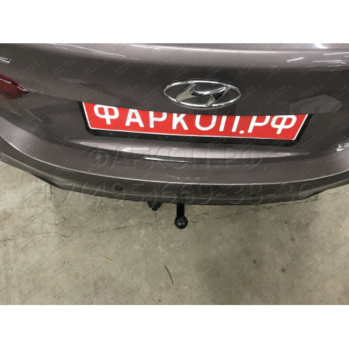 H228-A Лидер-плюс ТСУ для Hyundai Solaris 2 седан 2017-2022, Kia Rio 4 седан 2017-2020 без снятия и выреза бампера. Нагрузки: 1200/75 кг, масса фаркопа 14,1 кг (без электрики в комплекте)