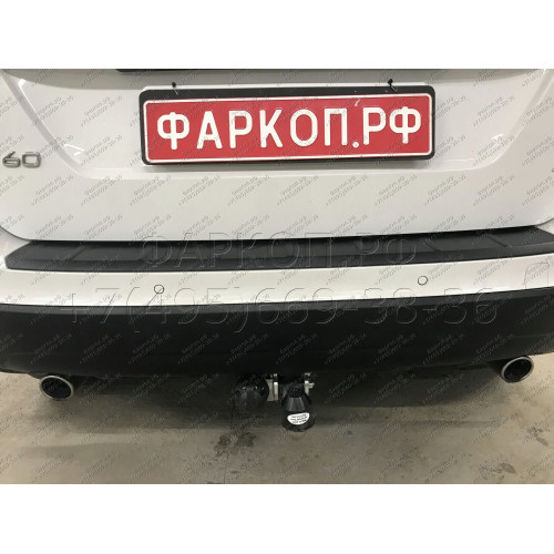 V070A GALIA Полностью оцинкованный фаркоп на Volvo XC60 2008-2017. Тип шара: A. Невидимый вырез бампера. Нагрузки: 2100/90 кг, масса фаркопа 15,22 кг