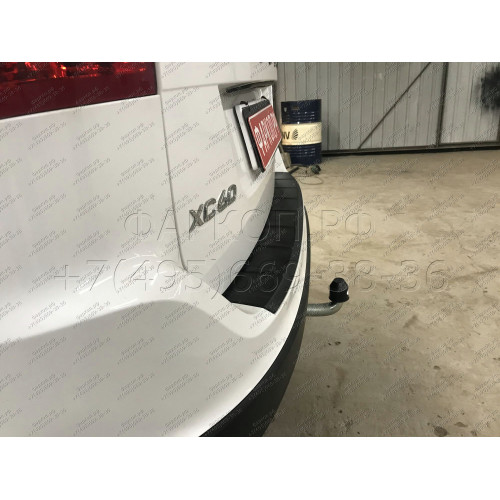 V070A GALIA Полностью оцинкованный фаркоп на Volvo XC60 2008-2017. Тип шара: A. Невидимый вырез бампера. Нагрузки: 2100/90 кг, масса фаркопа 15,22 кг
